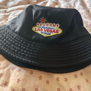 Kids Black Bucket Hat with Las Vegas Patch